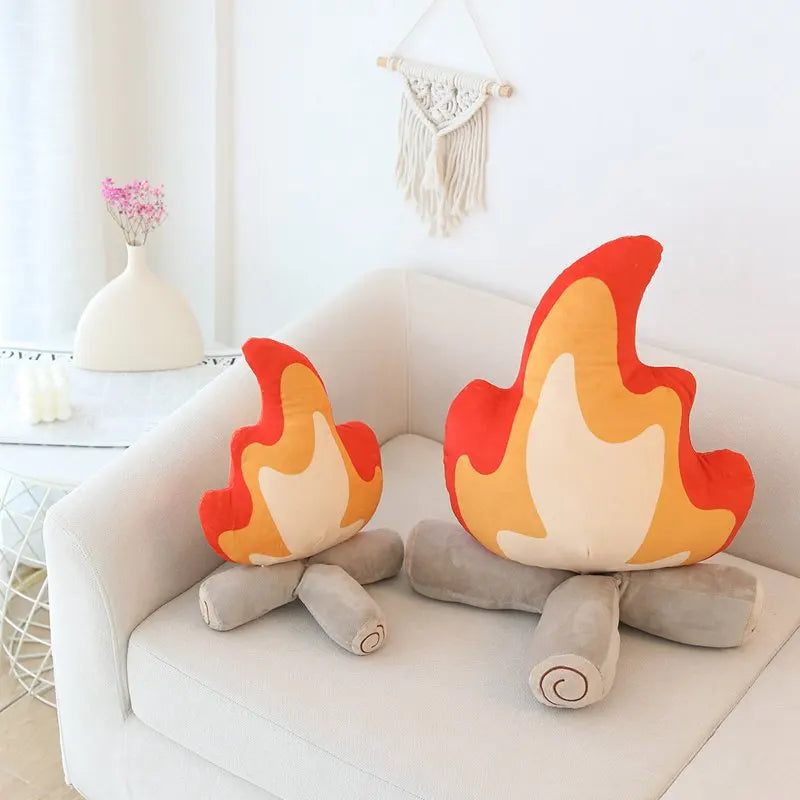 Cartoon Fire Pillow