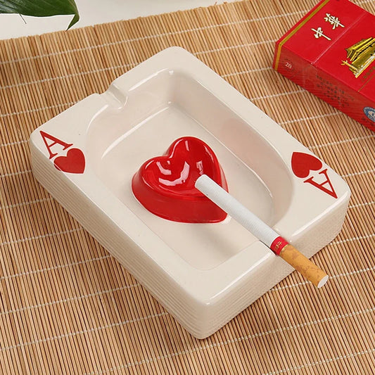 Ceramic Poker Ashtray