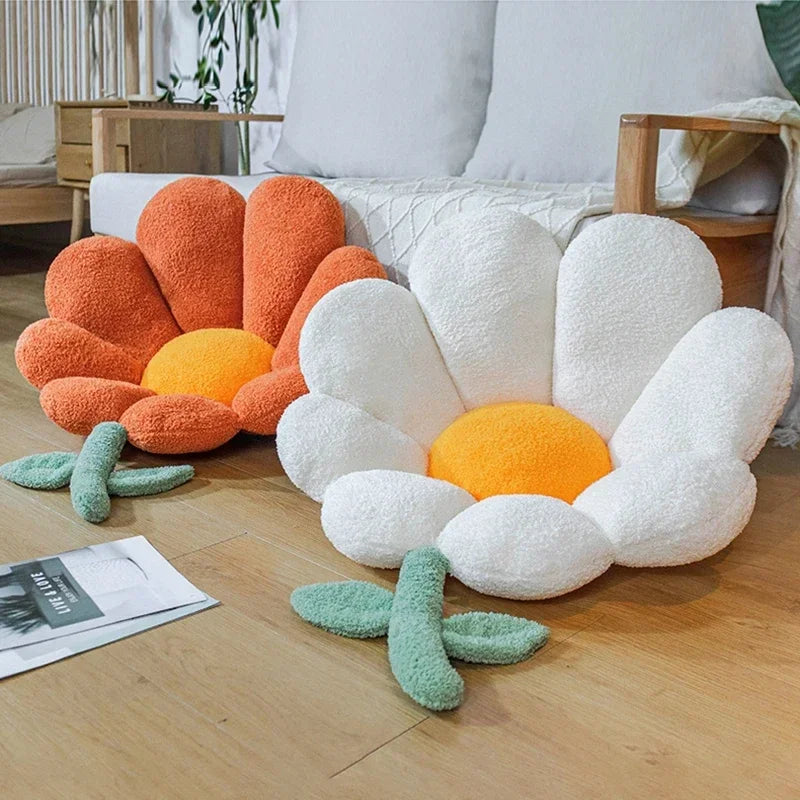 Almohada de sofá con respaldo de flores